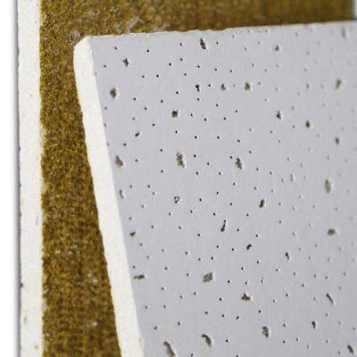 Pre?o de fábrica de telhas de teto decorativo acústico de fibra mineral para teto suspenso