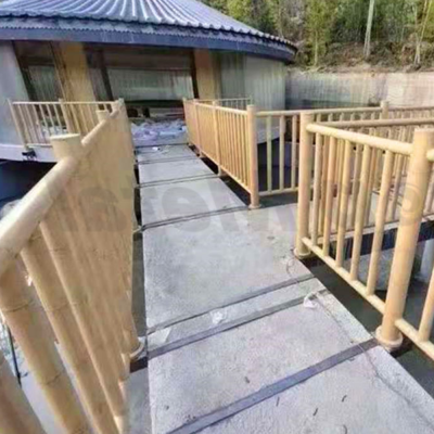 Artificial Imitation Bamboo Fence | Durable Outdoor Park Fencing photo-3