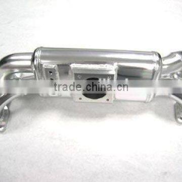 mirror polished aluminum intake manifold for subaru wrx air intake