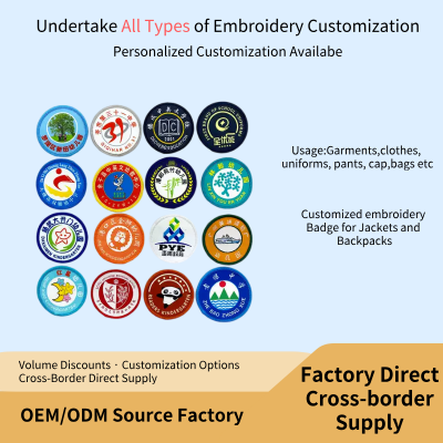 Custom Oval Name Patch Personalized Embroidered Name Tag Sew on Iron on for Clothing School Bag Uniform Work Shirt