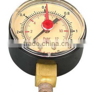 2.0" standard pressure gauge with red adjustable indicative pointer