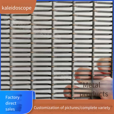 304 Stainless Steel Metal Mesh, Ceiling Partition Mesh, Hotel Background Screen Mesh, Embossed Woven Mesh for Exhibition Halls and Pavilions photo-2