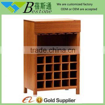 modern wholesale wood red wine display stand shelf