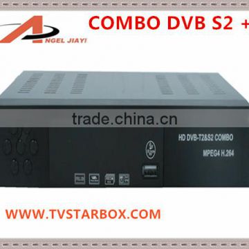 best quality combo receiver dvb s2/t2 receiver dvb s2+t2+t digital satellite receiver