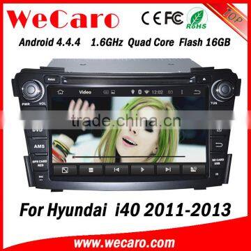 Wecaro WC-HI7029 Android 4.4.4 car dvd player touch screen for hyundai i40 touch screen dvd android A9 cpu 2011-2013