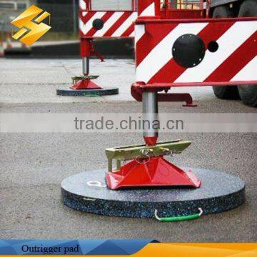 Heavy Duty Antislip UHMWPE Crane Outrigger Pad / HDPE Crane Mats Manufacture