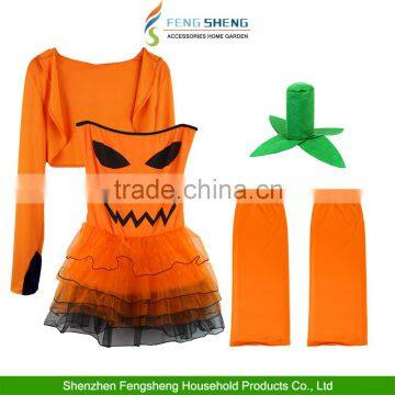 Ladies Sexy Pumpkin Tutu Dress Costume Fever Adult Halloween Fancy Dress