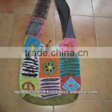 Nepal Stone Wash Cotton Handbag
