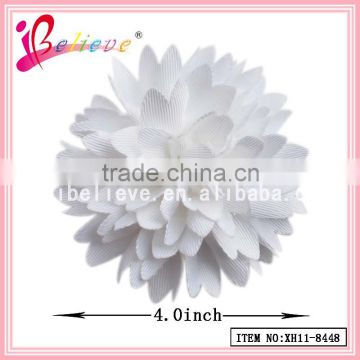 Factory handmade pretty flower 4 inch hairgrips hair accessories for little girls (XH11-8448)