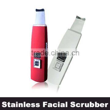 Handheld stainless steel skin scrubber electric facial scrubber