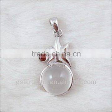 925 Sterling Silver Natural Moonstone Set Jewelry photo-2