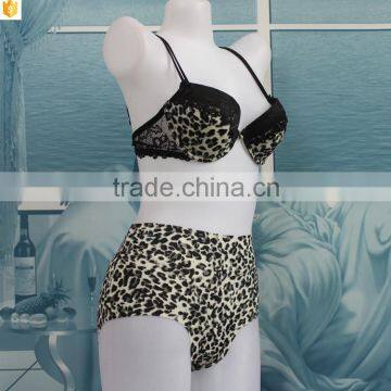 Latest White Milk Leopard Decorative and High Waist Seamless Underwear photo-2