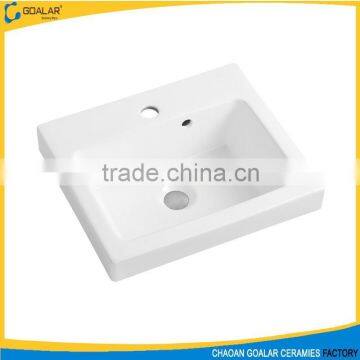 square face ceramic bathroom sink basin GA-4004B