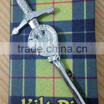 Scottish Kilt Pin In Chrome Finished Made Of Brass Material