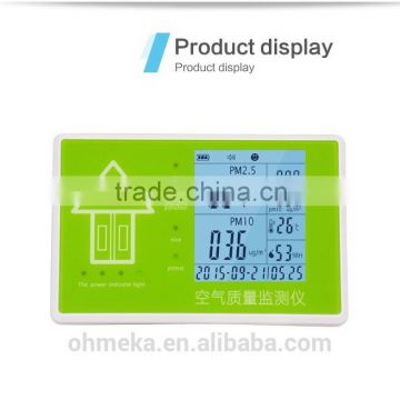 Super Ohmeka indoor air quality temperature sensor oxygen sensor formaldehyde smoke pm2.5 pm10 detector