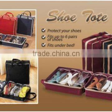 AN408 ANPHY Shoe Tote 6 Pairs Shoe Handbag Storage Non-woven Bag Box Black Red in Stock 234g 100pcs/ctn Opp Pack photo-3