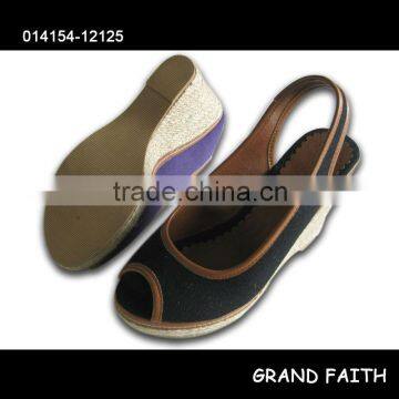 Ladies' Espadrille Wedge Sandals