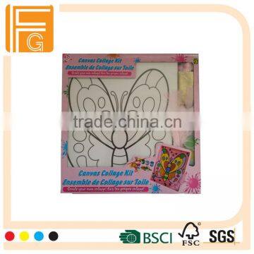 kids canvas painting set supplier & beautiful butterfly