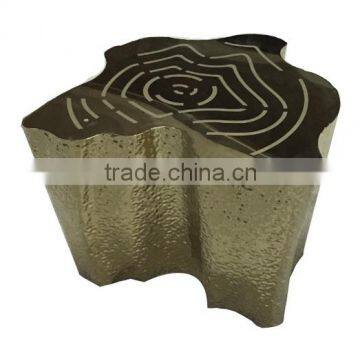 2016 Foshan Shunde Factory Supply Fashion Natural Metal Stainless Steel Coffee Table