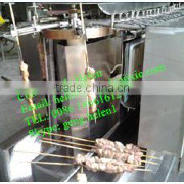 Automatic yakitori barbecue machine, rotary chicken grill machine, kebab making machine