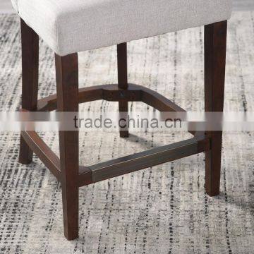 Raymer Furniture Living Beige Linen Tufted High Bar Stool photo-3