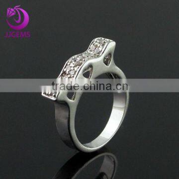 925 sterling silver ring jewelry with round white CZ