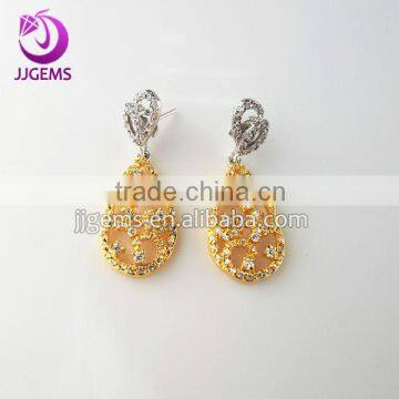 Hot-selling big gemstone earring with gemstone