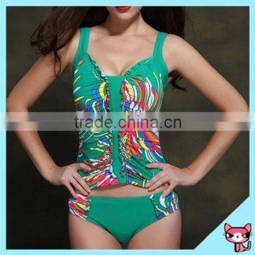 Produce floral printing women swimming wear