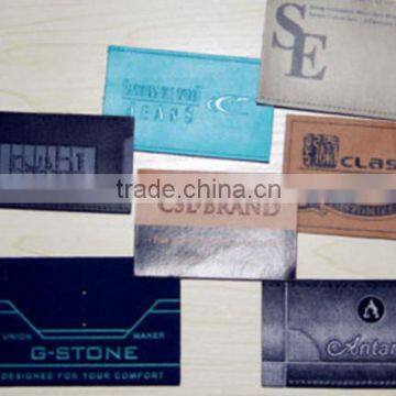high quality custom genuine leather label