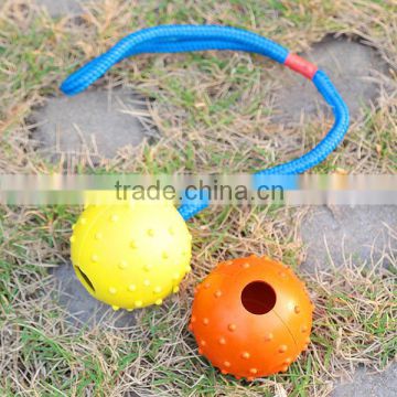 Wholesale pet accessory cotton rubber dog toy