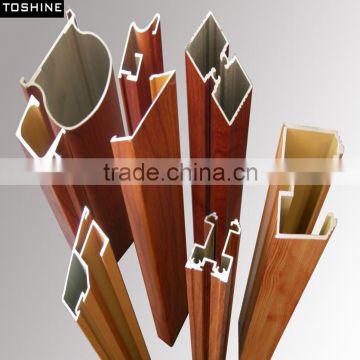 6060 T5 wood color surface treatment aluminum profile extrusion