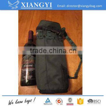 PICNIC TIME INSULATED WINE BOTTLE BAG SINGLE GREEN SHOULDER WINE BAG