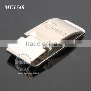 Promotional Customized Engraved Logo Zinc Alloy Metal Branded Money Clip photo-4
