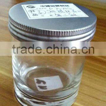 candle glass jar with tin lid