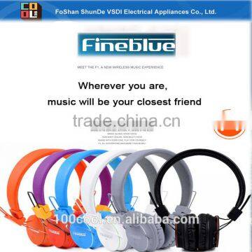 TF card play music wireless headset cheap bluetooth headphone with stereo excellent sound quality