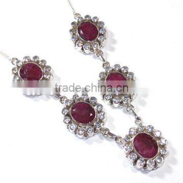 Jaipur jewellery wholesale 925 sterling silver necklace