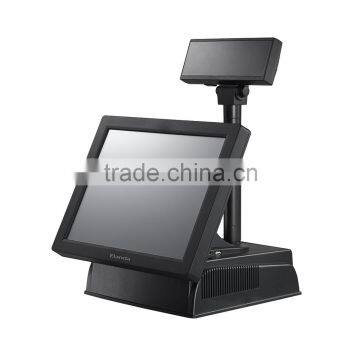 Double Touch Screen Retail POS system All in One POS Terminal