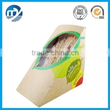 2015 hot sale triangle sandwich paper box for packaging