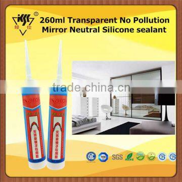 260ml Transparent No Pollution Mirror Neutral Silicone sealant