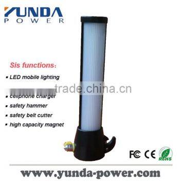 2014 Newest Power Bank LED Power Indication with Lighting Lamp Multifunction Power Charger Bank Hammer Design