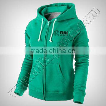 Women Hoodieipper Produced With 100% Cotton Excellent & Durable Quality Fabric