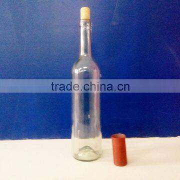 Cheap 750ml Round Glass Grape Wine Bottles With Cork photo-2