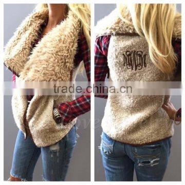 Fur Monogrammed Vest