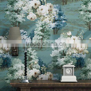 Interior Flower Tree Pattern Wallpaper /natural Wallpaper photo-4