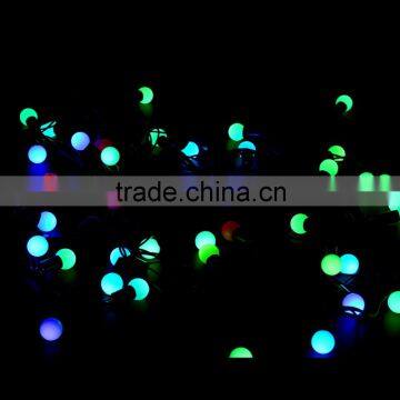 AC 110V 5M led string lights with 50led RGB Ball LED Color Changing with 16 Feet Linkable Ball String Christmas