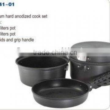 ALUMINIUM HARD ANODIZED COOK SET