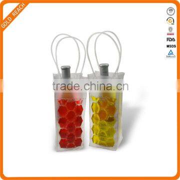 Promotional PVC wine bottle cooler gel bag