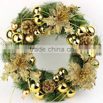 2013 New design wholesale christmas wreaths H-42