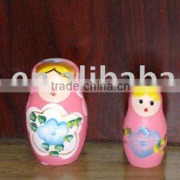 wooden matryoshka nesting doll of 5 pcs