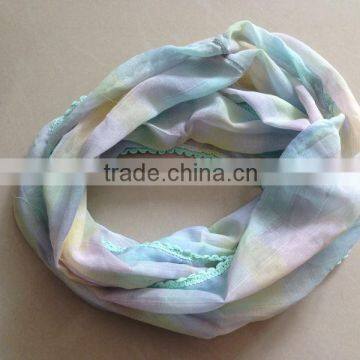 Soft Handfeel New Design Fashionable Tube With Check/feather Print and Free Sample photo-2